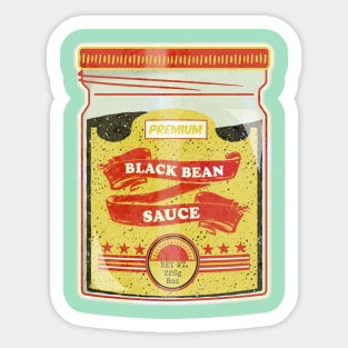 Jar of black bean sauce Sticker